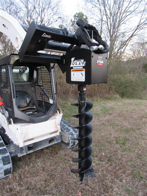 auger drive skid steer attachment|bobcat auger attachment for rent.